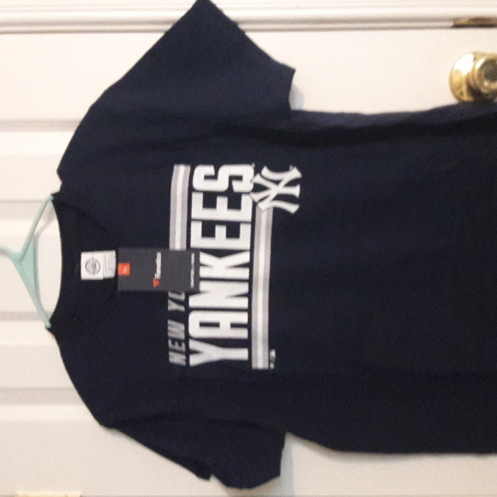 New York Yankees Fanatics Branded Onside Stripe T-Shirt - Navy med